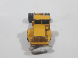 Vintage Husky Aveling Barford Dump Truck Snow Plow Yellow Die Cast Toy Car Vehicle Busted Plow