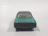 Vintage 1970s Lesney Matchbox Series No. 31 Lincoln Continental Green Blue Die Cast Toy Car Vehicle