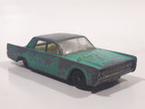 Vintage 1970s Lesney Matchbox Series No. 31 Lincoln Continental Green Blue Die Cast Toy Car Vehicle