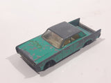 Vintage 1970s Lesney Matchbox Series No. 31 Lincoln Continental Green Blue Die Cast Toy Car Vehicle