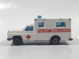 Vintage 1982 Lesney Matchbox Superfast No. 41 Code Red Pacific Ambulance White Die Cast Toy Car Vehicle