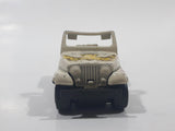 Vintage 1981 ERTL Dukes of Hazzard Daisy Duke's Jeep White Cream Die Cast Toy Car Vehicle 1/64 Scale