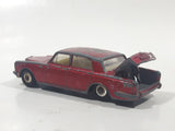 Vintage Lesney Products Matchbox No. 24 Rolls Royce Silver Shadow Red Die Cast Toy Car Vehicle with Opening Trunk