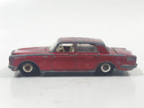 Vintage Lesney Products Matchbox No. 24 Rolls Royce Silver Shadow Red Die Cast Toy Car Vehicle with Opening Trunk