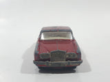 Vintage Lesney Products Matchbox No. 24 Rolls Royce Silver Shadow Red Die Cast Toy Car Vehicle with Opening Trunk