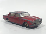 Vintage Lesney Products Matchbox No. 24 Rolls Royce Silver Shadow Red Die Cast Toy Car Vehicle with Opening Trunk
