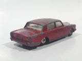 Vintage Lesney Products Matchbox No. 24 Rolls Royce Silver Shadow Red Die Cast Toy Car Vehicle with Opening Trunk