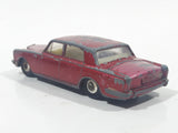 Vintage Lesney Products Matchbox No. 24 Rolls Royce Silver Shadow Red Die Cast Toy Car Vehicle with Opening Trunk