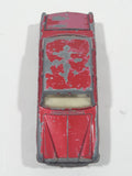 Vintage Lesney Products Matchbox No. 24 Rolls Royce Silver Shadow Red Die Cast Toy Car Vehicle with Opening Trunk