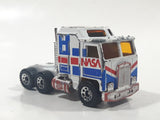 Vintage 1984 Matchbox Convoy Kenworth Aerodyne (COE) Nasa Transporter White Die Cast Toy Car Vehicle