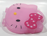 2012 Sanrio Hello Kitty Pink Stationery Storage Plastic Hinged Container
