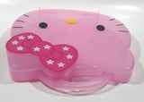 2012 Sanrio Hello Kitty Pink Stationery Storage Plastic Hinged Container