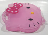 2012 Sanrio Hello Kitty Pink Stationery Storage Plastic Hinged Container