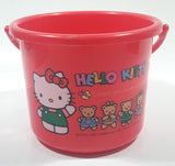 1994 Sanrio Hello Kitty Come On Everybody 3 1/2" Tall Plastic Pail Bucket Made in Japan
