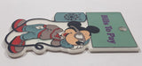 Monogram Products The Walt Disney Co. Mickey Mouse Talking On The Telephone "Bills To Pay" Plastic Fridge Magnet