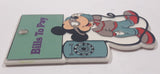 Monogram Products The Walt Disney Co. Mickey Mouse Talking On The Telephone "Bills To Pay" Plastic Fridge Magnet