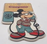 Monogram Products The Walt Disney Co. Mickey Mouse Talking On The Telephone "Coupons" Plastic Fridge Magnet