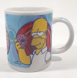2006 Fox The Simpsons Matt Groening Homer Simpson with Donut 3 3/4" Tall Ceramic Coffee Mug Cup