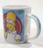 2006 Fox The Simpsons Matt Groening Homer Simpson with Donut 3 3/4" Tall Ceramic Coffee Mug Cup