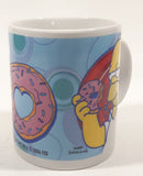 2006 Fox The Simpsons Matt Groening Homer Simpson with Donut 3 3/4" Tall Ceramic Coffee Mug Cup
