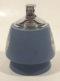 Vintage Wedgewood Jasperware Blue With White Cameo of Tall Sailing Ship 3 1/4" Tall Gas Table Lighter