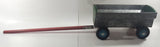 Vintage Galvanized Metal Red and Green Painted Wood Hand Made Toy Wagon