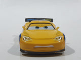 Disney Pixar Cars #24 Jeff Gorvette World Grand Prix Yellow Die Cast Toy Race Car Vehicle V2814