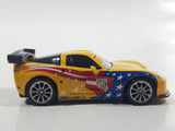 Disney Pixar Cars #24 Jeff Gorvette World Grand Prix Yellow Die Cast Toy Race Car Vehicle V2814