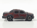 Maisto 2002 Chevrolet Avalanche Truck Dark Red Die Cast Toy Car Vehicle
