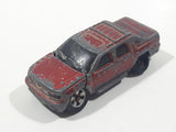 Maisto 2002 Chevrolet Avalanche Truck Dark Red Die Cast Toy Car Vehicle