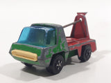 Vintage PlayArt Cement Mixer Green and Red Die Cast Toy Car Construction Building Equipment Vehicle