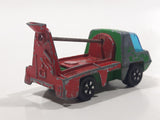 Vintage PlayArt Cement Mixer Green and Red Die Cast Toy Car Construction Building Equipment Vehicle
