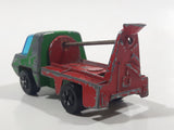 Vintage PlayArt Cement Mixer Green and Red Die Cast Toy Car Construction Building Equipment Vehicle