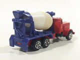 Unknown Brand Red Blue White Cement Mixer Truck Die Cast Toy Car Vehicle