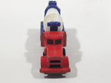 Unknown Brand Red Blue White Cement Mixer Truck Die Cast Toy Car Vehicle
