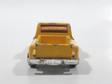 Vintage Chevy Stepside Truck "Apache" Yellow Die Cast Toy Car Vehicle Made in Hong Kong