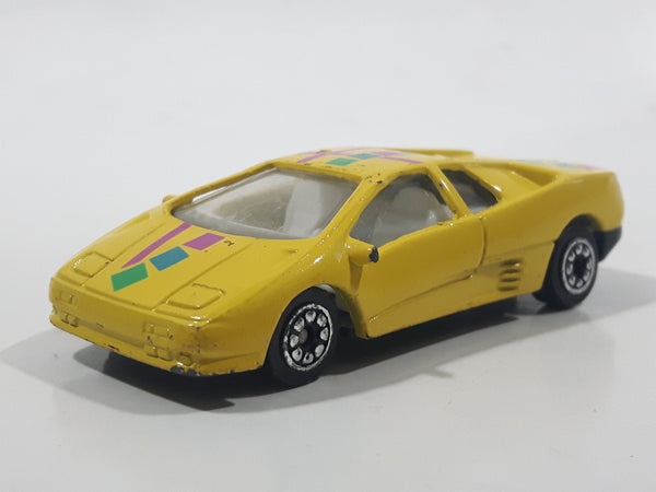 Rare Road Champs Speedsters Lamborghini Diablo Yellow Die Cast Toy Car Vehicle