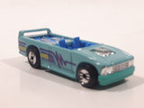 1990 Hot Wheels New Castings Mini Truck Turquoise Light Blue Die Cast Toy Car Vehicle