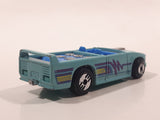 1990 Hot Wheels New Castings Mini Truck Turquoise Light Blue Die Cast Toy Car Vehicle