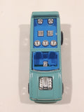 1990 Hot Wheels New Castings Mini Truck Turquoise Light Blue Die Cast Toy Car Vehicle