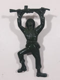 Soldier Laying Down with Gun 4 1/2" Long Green Heavy Metal Bottle Opener