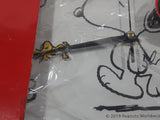 2019 Peanuts Worldwide LLC Peanuts Snoopy Wall Clock with Woodstock Hand 11.8" New in Box