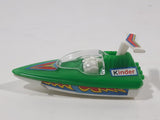 Kinder Surprise K96 n40 Green Speed Boat Miniature Toy Car Vehicle