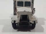 Vintage Yatming Kenworth Semi Tractor Truck 'White Wheels' White Die Cast Toy Car Vehicle