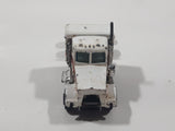 Vintage Yatming Kenworth Semi Tractor Truck 'White Wheels' White Die Cast Toy Car Vehicle