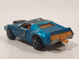 Vintage 1976 Lesney Matchbox Superfast Twin Pack AMX Javelin No. 9 Metallic Blue Die Cast Toy Car Vehicle with Opening Doors