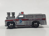 2008 Hot Wheels Rescue Rods Rescue Ranger Truck Silver Grey Die Cast Toy Car Vehicle