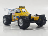Kinsfun KS 5106 Turbo Buggy Hotrail Super Sand Rail #22 Yellow Pull Back Die Cast Toy Car Vehicle