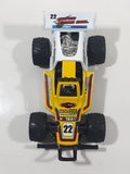 Kinsfun KS 5106 Turbo Buggy Hotrail Super Sand Rail #22 Yellow Pull Back Die Cast Toy Car Vehicle