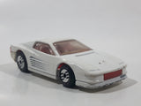 1987 Hot Wheels Ferrari Testarossa White Die Cast Toy Car Vehicle - Ultra Hots